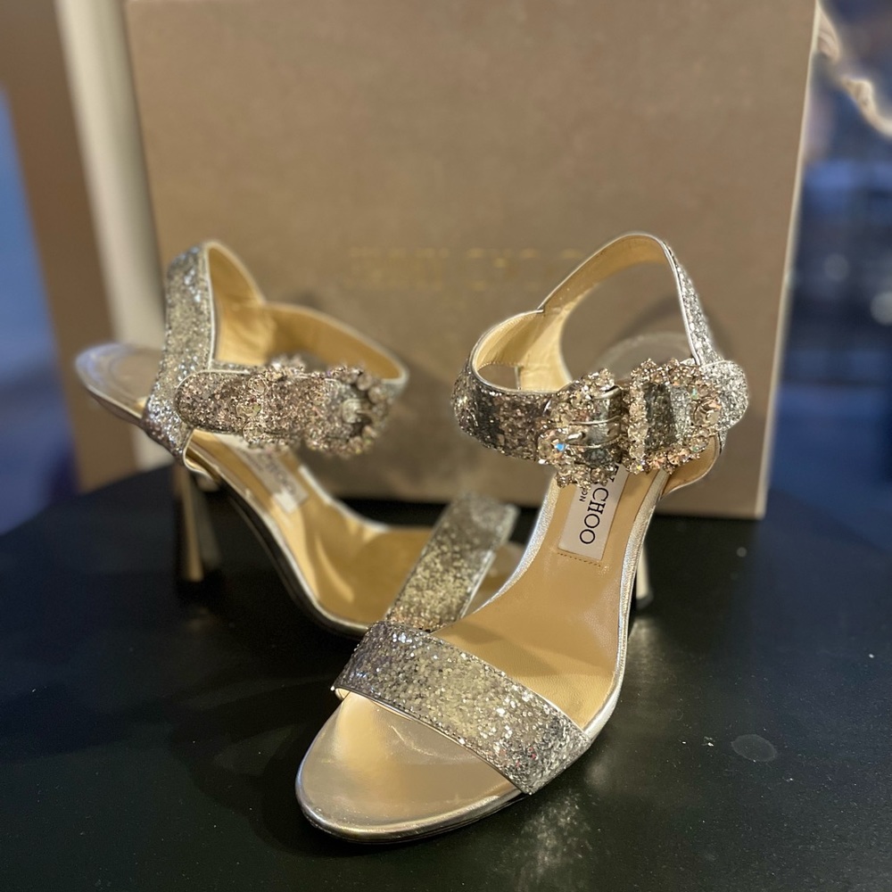Authentic Jimmy Choo Sandals - Sereno 100. Size 8.5 - Picture 6 of 6